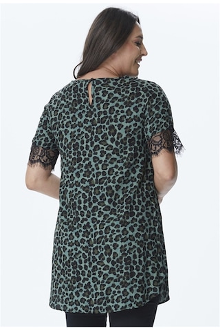 Kolları Dantel V Yaka Tunik-yeşil Yeşil