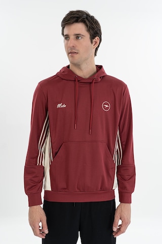 Maraton Boxy Erkek Kapüşonlu Bordo Sweatshirt Bordo