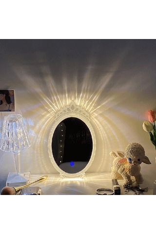 Lw-11 Dekoratif Led Ayna Kristal Elmas Masa Aynası Romantik Ayna Diğer
