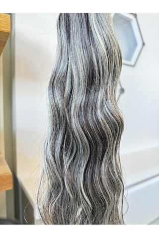 Hairpim Wavy 0.8 Gr Kırçıllı Röfle 50 Adet 70 Cm Hp654 Gri Röfleli
