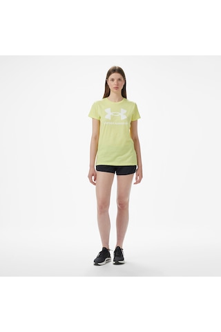 Under Armour Sportstyle Logo Ss Kadın Sarı T-shirt 1356305 SARI