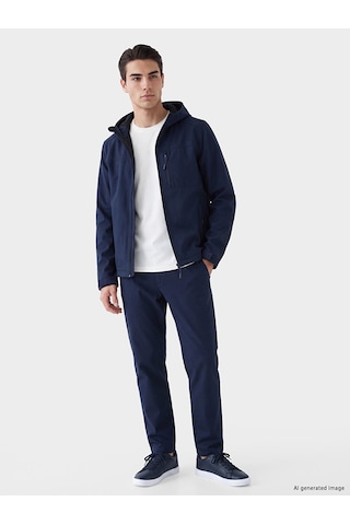 Lcwaıkıkı Classic Lacivert Regular Fit Kapüşonlu Erkek Ceket