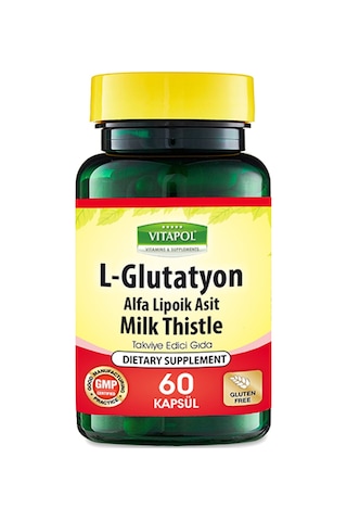 Vitapol L-Glutatyon Alfa Lipoik Asit Milk Thistle 60 Kapsül