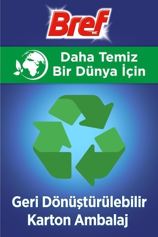 Bref Wc Power Aktiv Tekli Paket Katı Tuvalet Bloğu Çam 5'Li Set