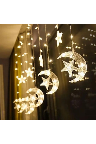 YILBAŞI SAÇAK LED AYYILDIZ GÜNIŞIĞI 3 METRE