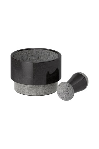 Ikea Ädelsten Mermer Tokmaklı Havan 14 Cm Siyah