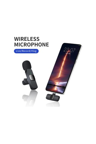 Deyatech Apple Uyumlu iOS Wireless K9 Mikrofonu Cep Telefonu İçin