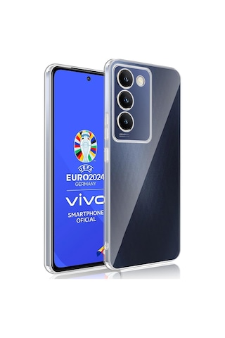 Vivo V30 Lite 4g Kılıf Kamera Korumalı Silikon Şeffaf Arka Kapak