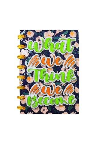 Notyaz A5 100 Yaprak Planlayıcı Ve Tarihsiz Ajanda Post-ıt Destekli-what We Think Çok Renkli