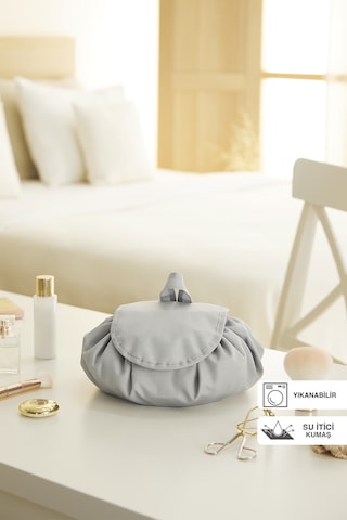 Ocean Home Textile Fonksiyonel Su İtici Leke Tutmaz Kumaş Düzenleyici Seyahat Tipi Makyaj Çantası Ø 50 cm