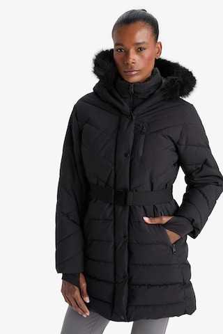 Defacto Defactofit Su İtici Regular Fit Kapüşonlu Parka Mont C8505ax25wnbk81 Siyah-bk81