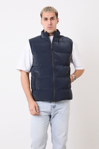 Blayn Jeans Erkek Gri Şişme Yelek Hafif, Dik Yaka, Günlük Kullanım Lacivert