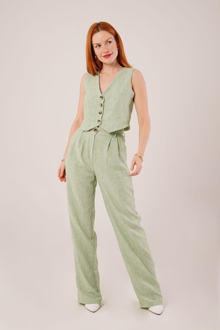 Kırçıllı Desen Yeşil Takım Çok Renkli