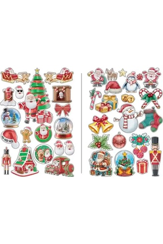 Yılbaşı Stickers Seti 35 50 2 Sayfa Diğer