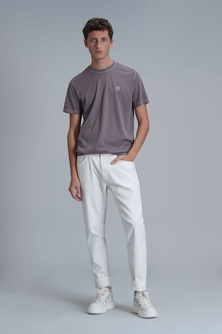 Lufian Erkek Sarder Basic T-shirt 111020216 Vizon