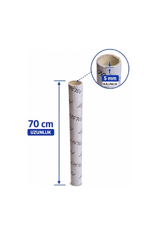 Extra Kalın Karton Koli Rulosu Silindir Karton Tüp Dayanıklı Ambalaj Borusu Poster, Streç, Naylon Sa 05522497