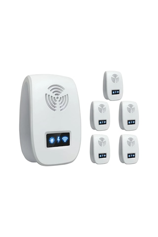 Lemestar Ses Dalgalı 6'lı Haşere Kovucu - Sinek, Böcek, Fare Ve Hamamböceği İçin Etkili Çözüm