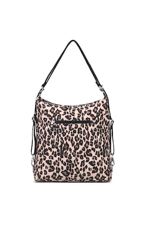 Hem Sırt Hem De Omuz Kadın Çantası Smart Bags 1205 Leopard Kahverengi