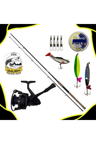 Bauer Air Light 3000 Daiko 210 Cm 10-40 Gr Spin Olta Takımı Seti