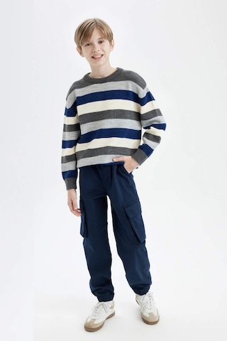 DeFacto Erkek Çocuk Renk Bloklu Bisiklet Yaka Triko Kazak C8114A824WNNV168