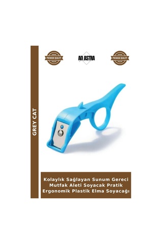 Kolaylık Sağlayan Sunum Gereci Mutfak Aleti Soyacak Pratik Ergonomik Plastik Elma Soyacağı Çok Renkli
