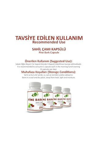 Gökçek Şifa Sahil Çamı (Pine Bark Capsule) 60 Kapsül