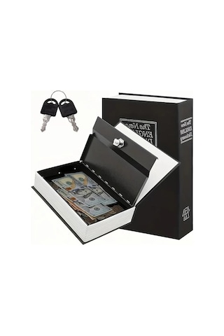 Gizli Para Kasası, Kasa Kitap Görünümlü, Güvenli Tasarım