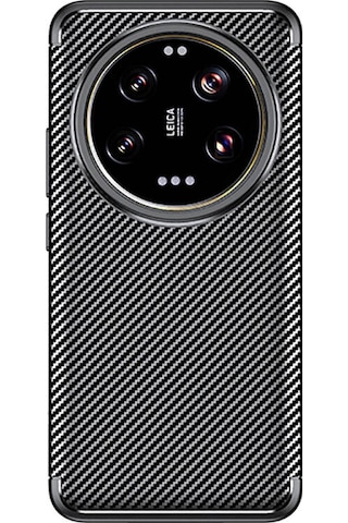 Xiaomi Uyumlu Mi 14 Ultra Kılıf Negro Karbon Tasarım Silikon Kılıf