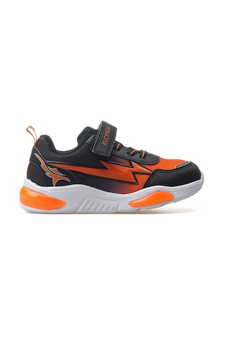 King Paolo Erkek Çocuk Işıklı Sneaker Ayakkabı 25y Buck3022 F Siyah/turuncu Siyah/turuncu