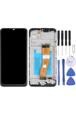 Cbtx Samsung Galaxy A03s Uyumlu Çerçeveli Lcd Ekran Ve Dijital Eden Tam Montaj Sm-a037f