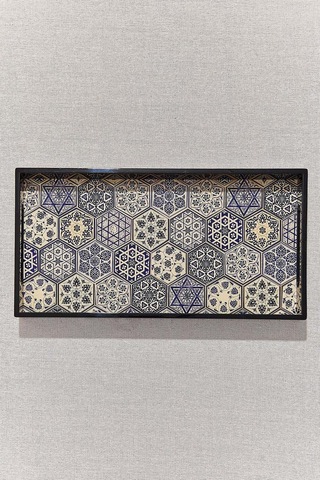 Pasabahce Çinili Tepsi 35x18x3.5 Cm - 1 Adet Cok Renkli