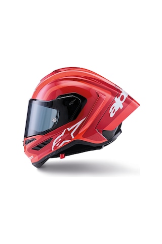 Alpinestars Supertech R10 Carbon Arius Spor Motosiklet Kaskı Siyah Beyaz Kırmızı Siyah - Beyaz - Kırmızı