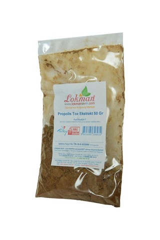 Doğal Saf Propolis Ekstraktı Tozu 50 G Katkısız Extract Paket