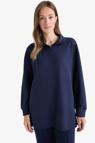 Defacto Regular Fit Fermuarlı Yaka Uzun Kollu Tunik F5771ax25aunv31 Lacivert