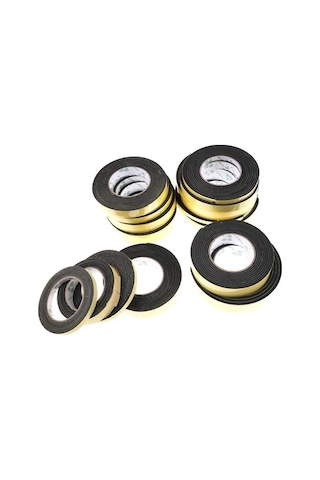 Contacall Yapışkan Kapı Pencere Bandı Kapı Pencere Süngeri Eva 5Mmx30Mm Siyah-10 M