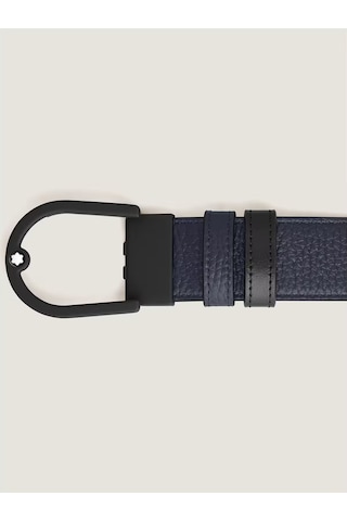 Montblanc At Nalı Tokalı 35 Mm Çift Taraflı Deri Kemer 222413 Lacivert