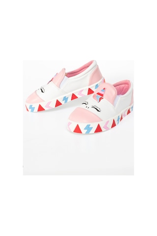 Unicorn Beyaz Lastikli Kız Sneakers Beyaz