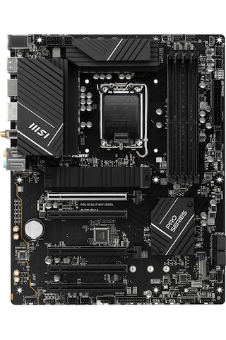 MSI Pro B760-P WIFI DDR4 Intel B760 5333 MHz (OC) DDR4 Soket 1700 ATX Anakart