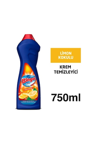Bingo Krem Mutfak Yüzey Temizleyici Limon Kokulu 750 ML