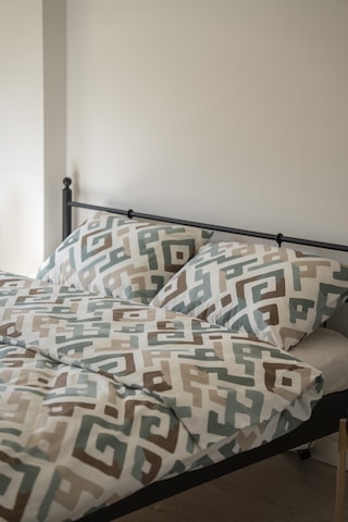Cotton Collection Kışlık Pazen Çift Kişilik Nevresim Seti Geo Harmony Renkli