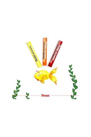 Pentel Yağlı Pastel Boya, Standart Kutu, 25 Renkli Çok Renkli