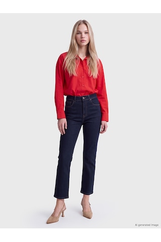 Lcw Jeans İndigo Flare Fit Kadın Jean Pantolon