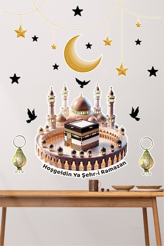 Hoşgeldin Ramazan Sticker Seti Ramazan Süsü Duvar Sticker Diğer