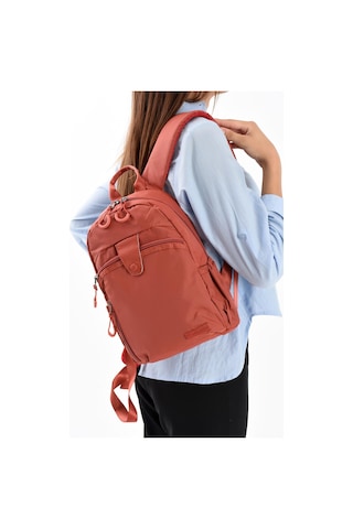 571 Collections Ultra Hafif Şik Ve Su Geçirmez Orta Boy Sırt Çantası Kiremit Model: 571-13-9c Kiremit