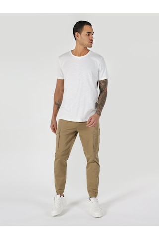 Colin'S Regular Fit Bisiklet Yaka Beyaz Erkek Kısa Kol Tişört Cl1058580_Q1.V1_Ofw