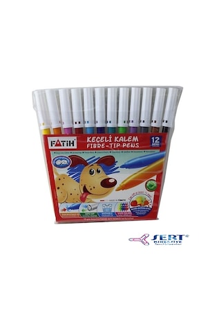 Fatih 12Li Keçeli Kalem Yıkanabilir