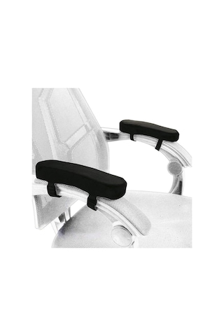 Bellek Köpük Sandalye Koltuk Pedi, Rahat Ofis Sandalyesi Kol Dirsekleri Ve Önkollar İçin Dinlenme Kapağı Basınç Yardımı 2 Set Antrasit - Füme - Gri