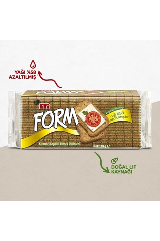 Eti Form Kızartılmış Kepekli Ekmek Dilimleri 138 G Diğer