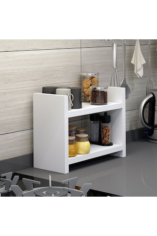 Bicabin Bicabin Denis Pratik Tezgah Üstü Raf, Duvar Rafı, Kavanoz