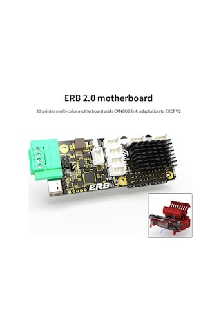 Novahub Yazıcı Aksesuarlar Erb V2.0 Anakart Dahili Tmc2209 Sürüc., Canbus Usb Entegrasyonu